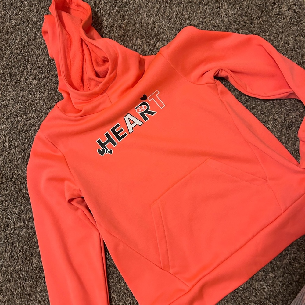 Under Armour Coral Heart Kids Hoodie